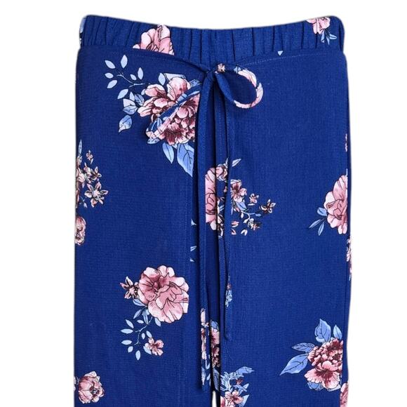 Charlotte Russe Womens Floral Pants Small Skirt Overlay Wide Leg Cottagecore - Picture 2 of 6